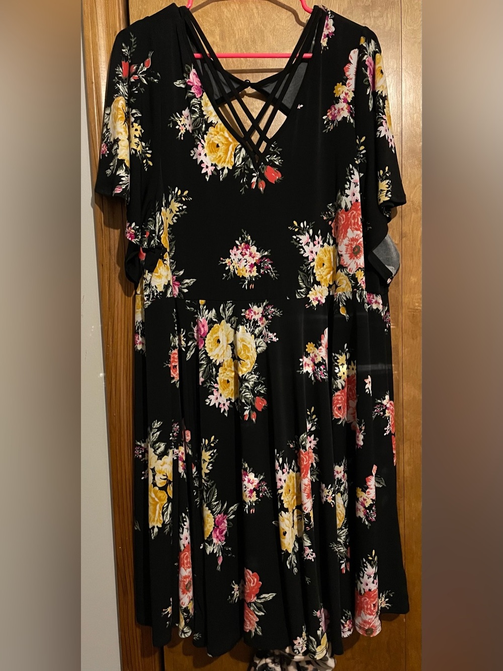 Torrid Floral Black Dress